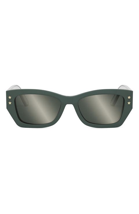 'DiorPacific S2U 53mm Rectangular Sunglasses