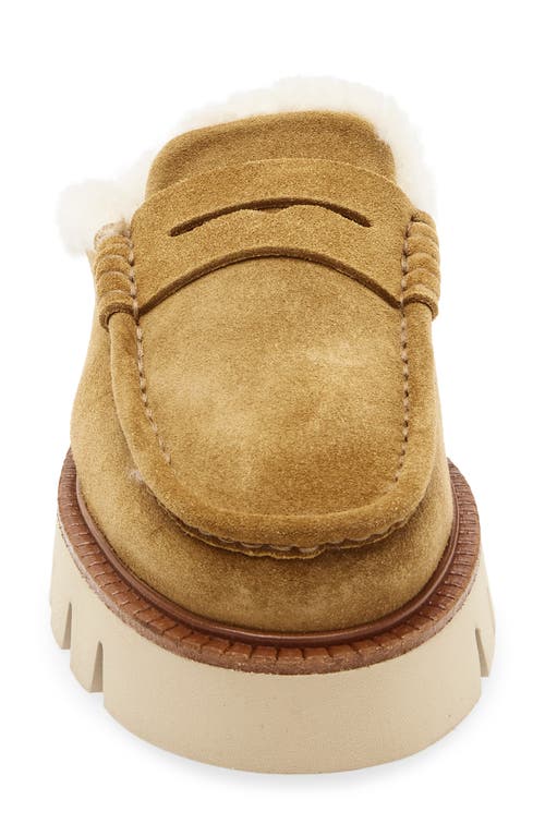 Pedro Garcia Savy Shearling-lined Platform Mules In Brown