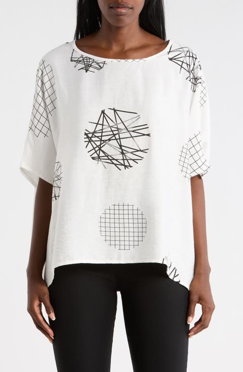 Scribble Print Top