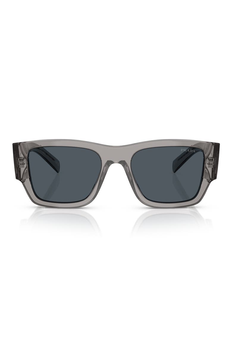54mm Square Sunglasses, Main, color, TRANSPARENT GREY