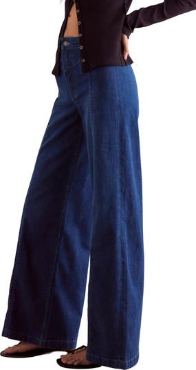 Libre Front Yoke Wide Leg Jeans