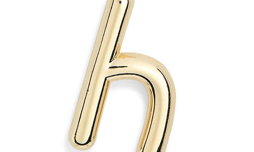 Leith Lowercase Initial Bubble Pendant Necklace In Gold