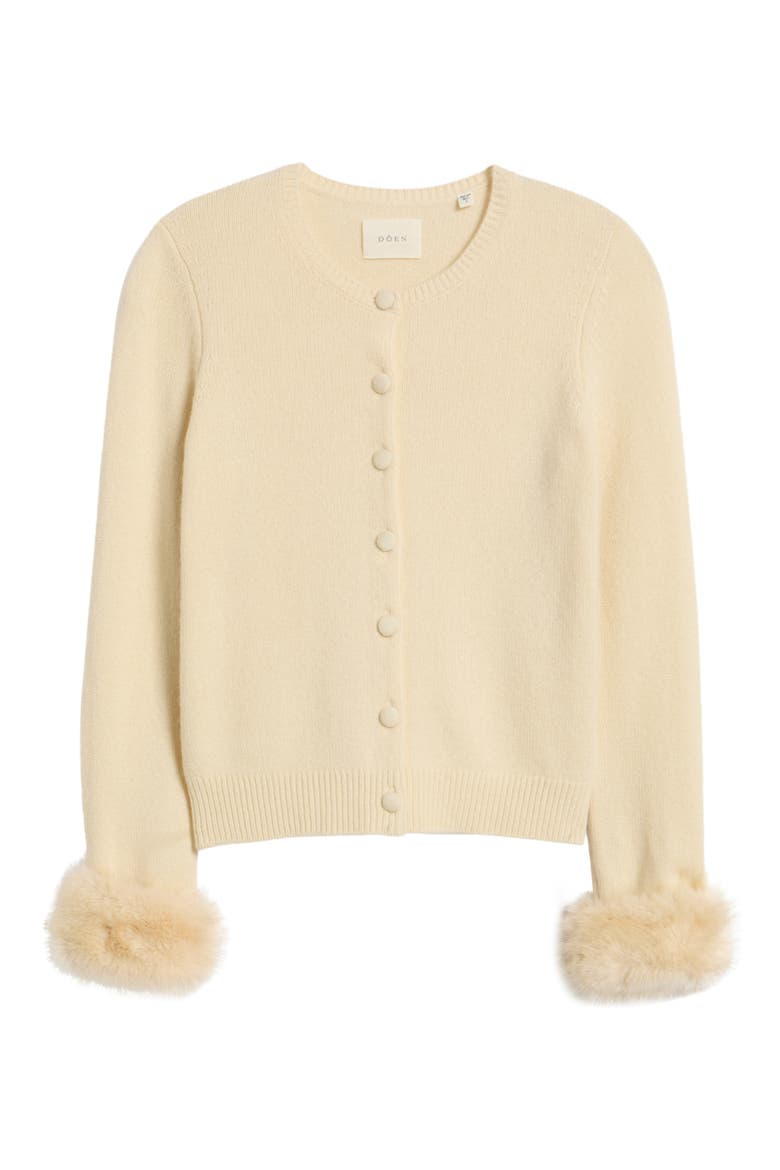 Clara Cashmere Cardigan, Alternate, color, VANILLA