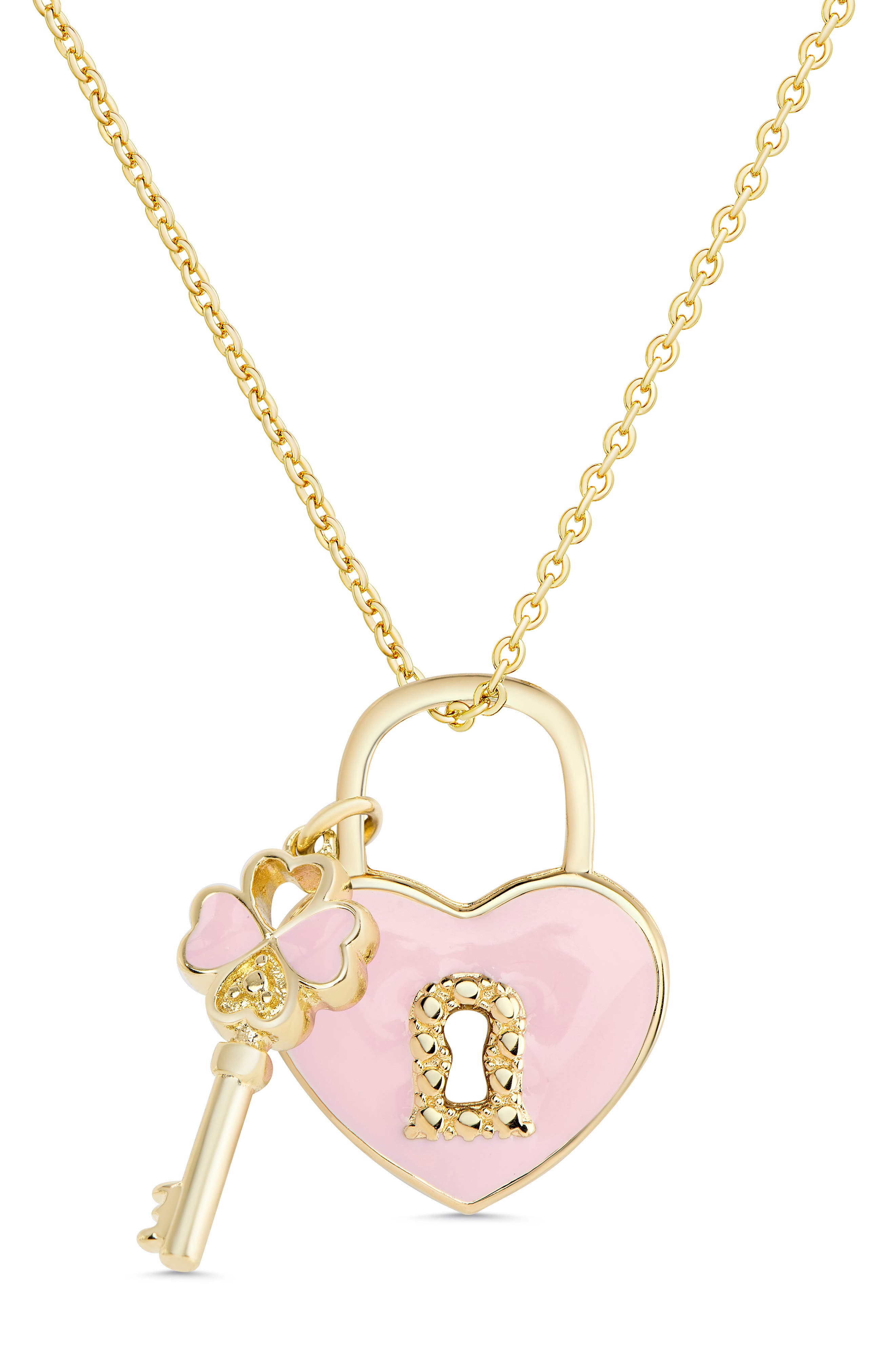 Lily Nily Heart Lock Pendant Necklace | Nordstrom