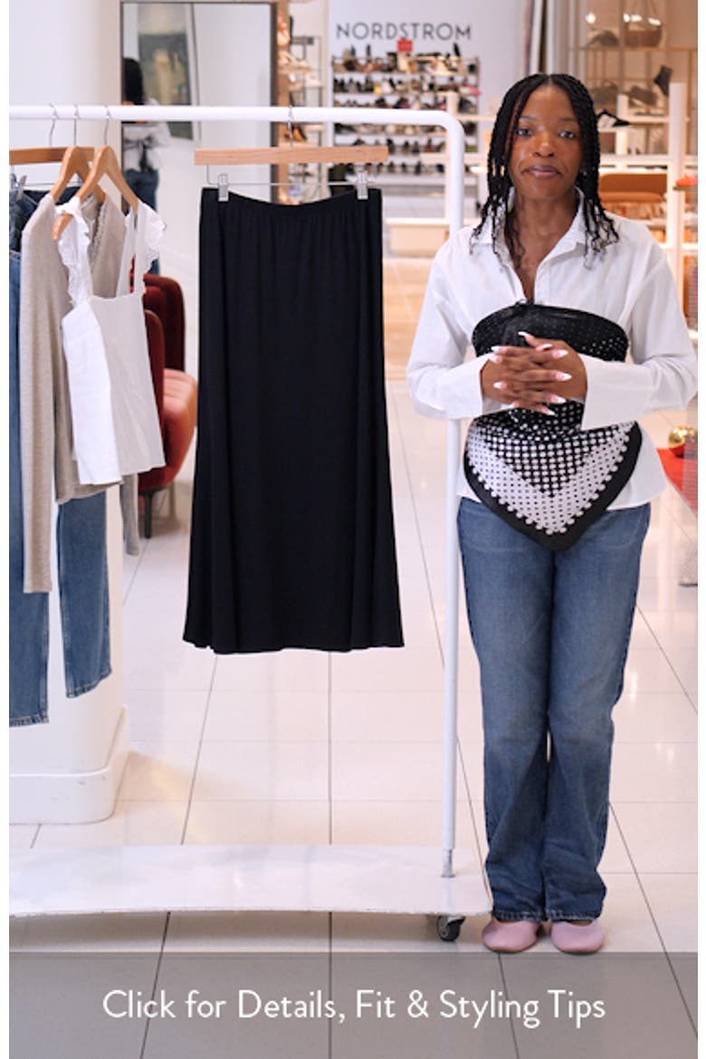 Side Slit Midi Skirt video