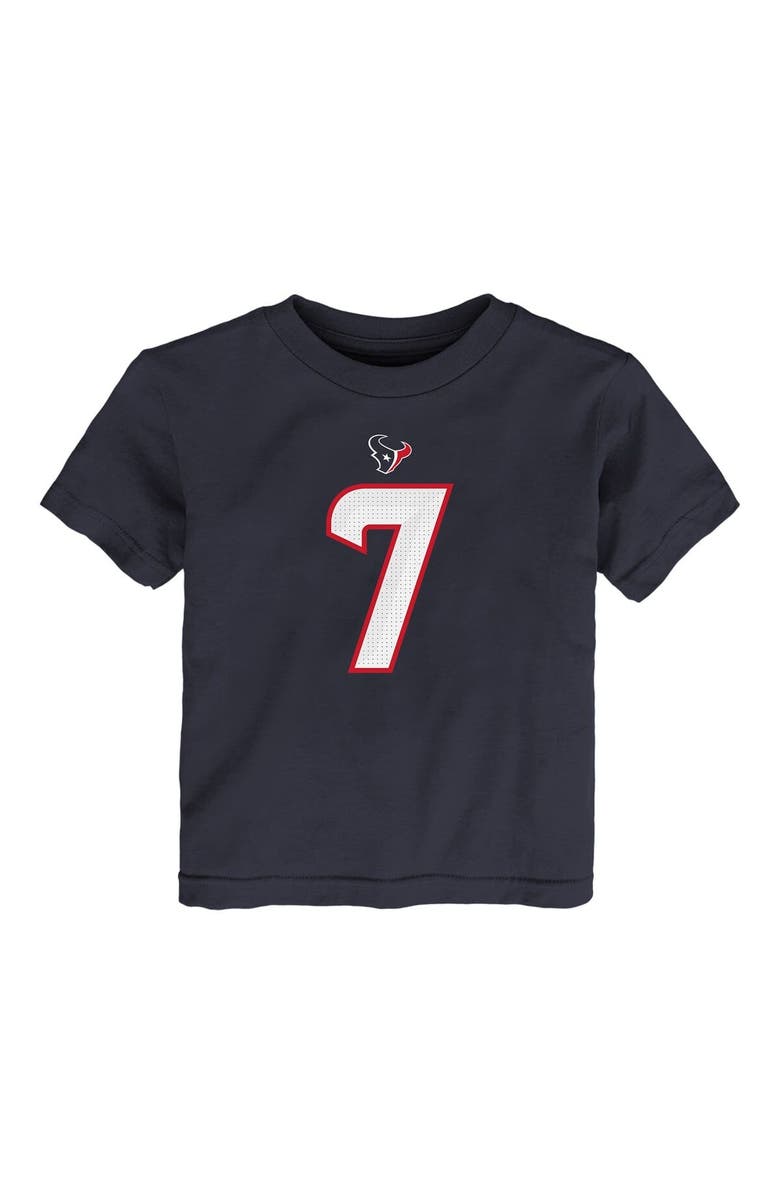 Nike Toddler Nike C.J. Stroud Navy Houston Texans Player Name & Number T-Shirt, Alternate, color, Navy