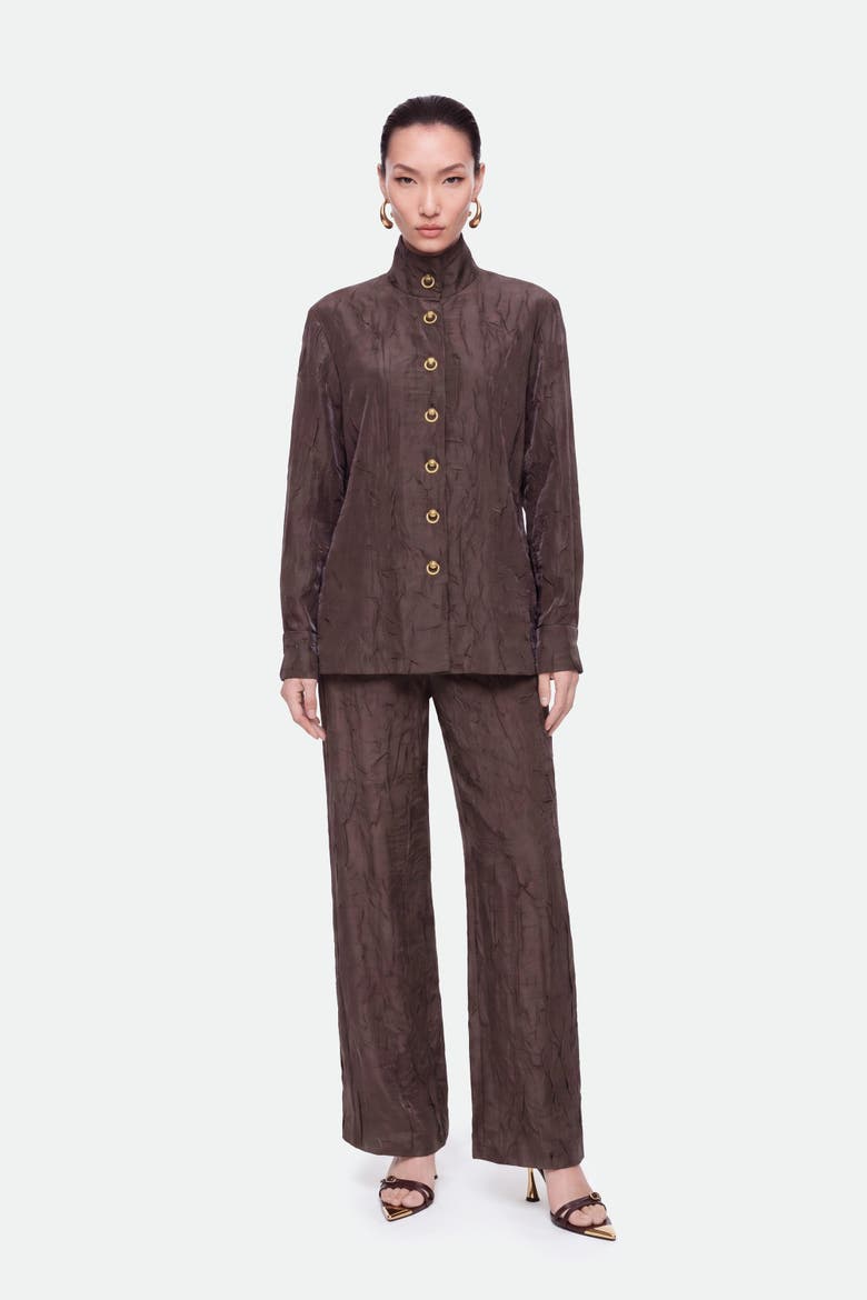 Straight Leg Trousers, Alternate, color, Brown