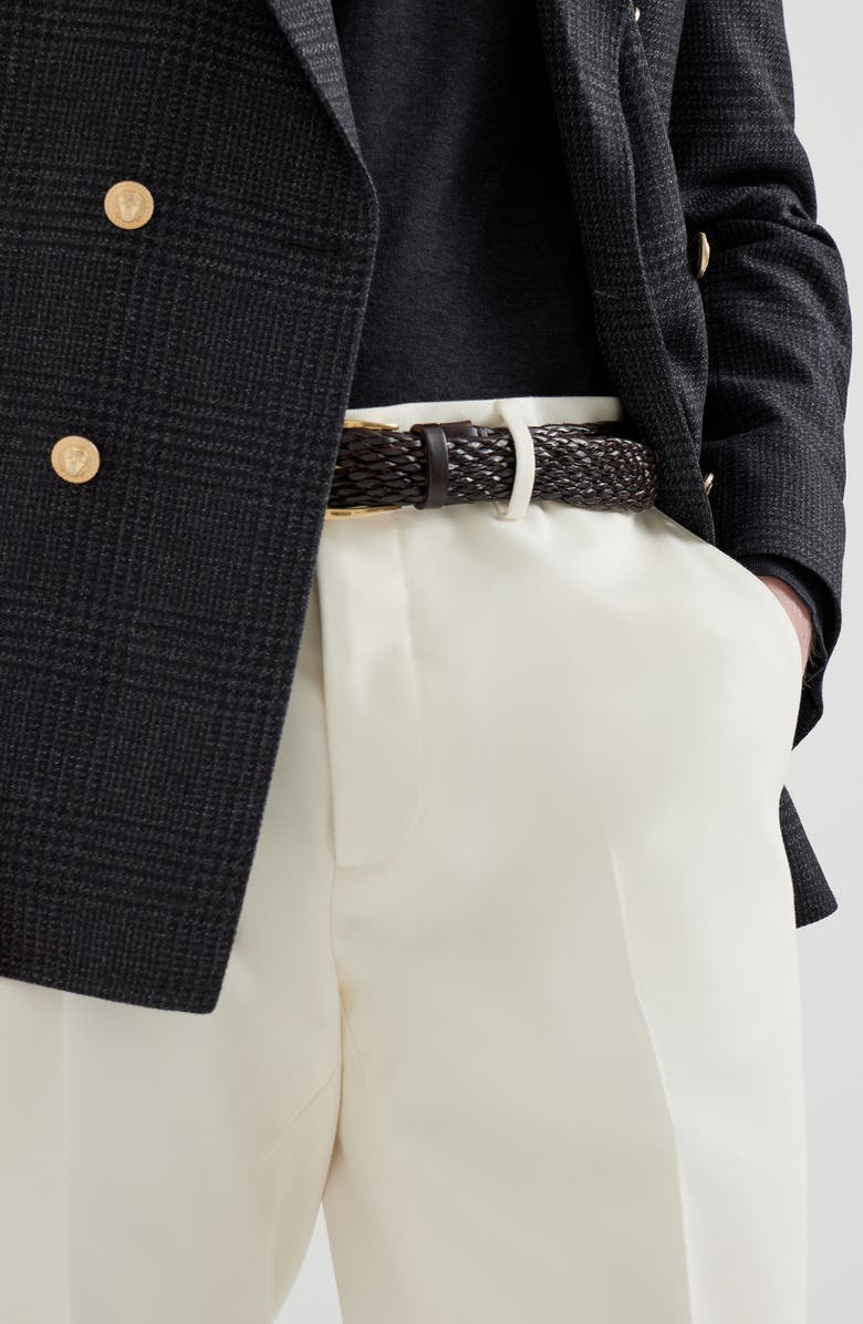 Brunello Cucinelli Gabardine trousers, Alternate, color, Panama