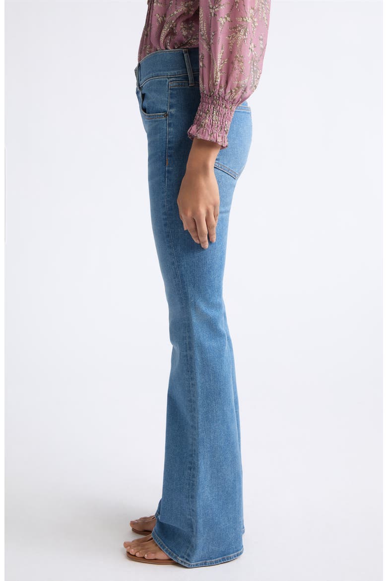 Beverly Mid Rise Skinny Flare Jeans, Alternate, color, BANDIT DUST