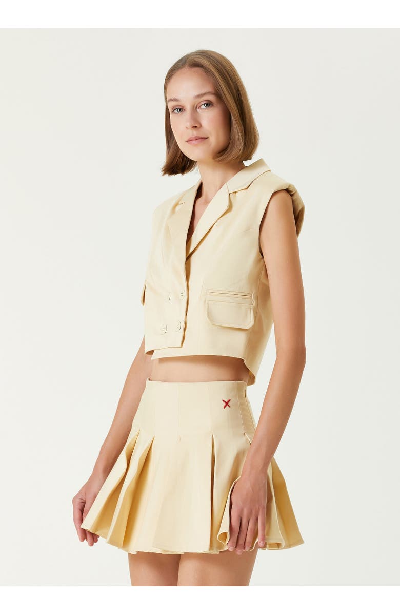 PCFG Cotton Woven Crop Vest, Alternate, color, Chino Green