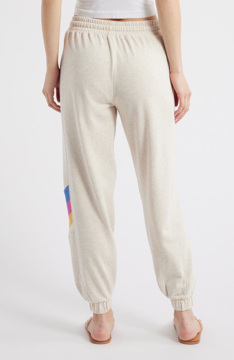 Rip Curl Las Dalias Logo Cotton Blend Joggers, Alternate, color, Oatmeal Marle