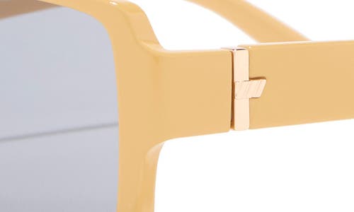 Le Specs Trance 56mm Rectangular Sunglasses In Yellow