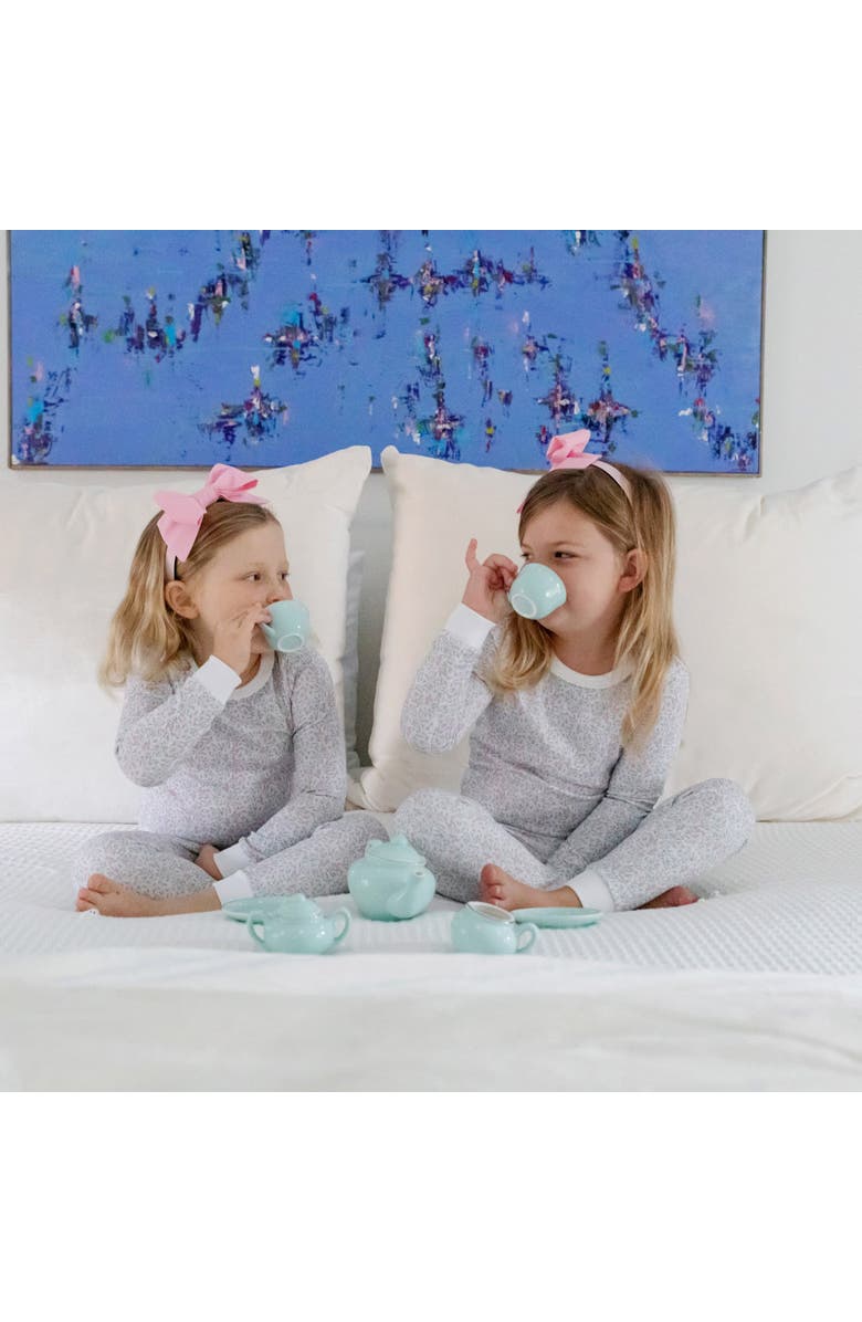 Lila and Hayes Ava Girls' Pajama Pant Set, Alternate, color, Garden Soiree