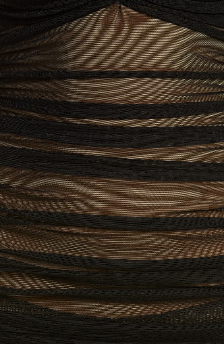 Norma Kamali Bill Mesh Mio One-Piece Swimsuit, Alternate, color,