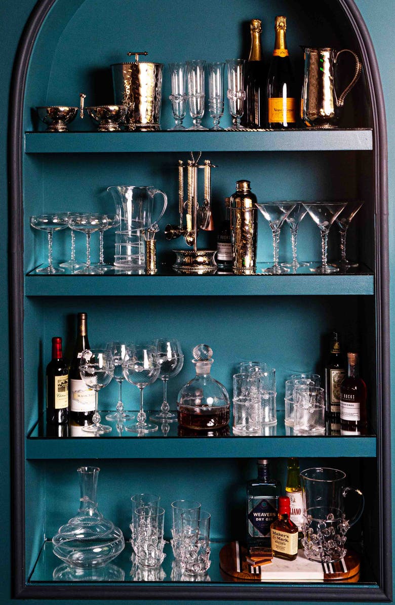 Juliska Graham Set of 4 Stainless Steel Coasters, Alternate, color, Silver