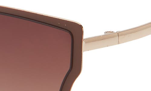 Vince Camuto Metal Cat Eye Sunglasses In Brown