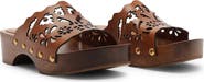 FARM Rio Lace Leather Slide Clog