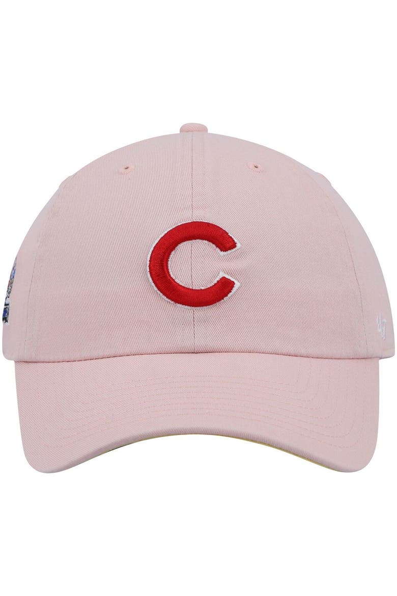 Men's '47 Pink Chicago Cubs 1990 MLB All-Star Game Double Under Clean Up Adjustable Hat, Alternate, color, Pink