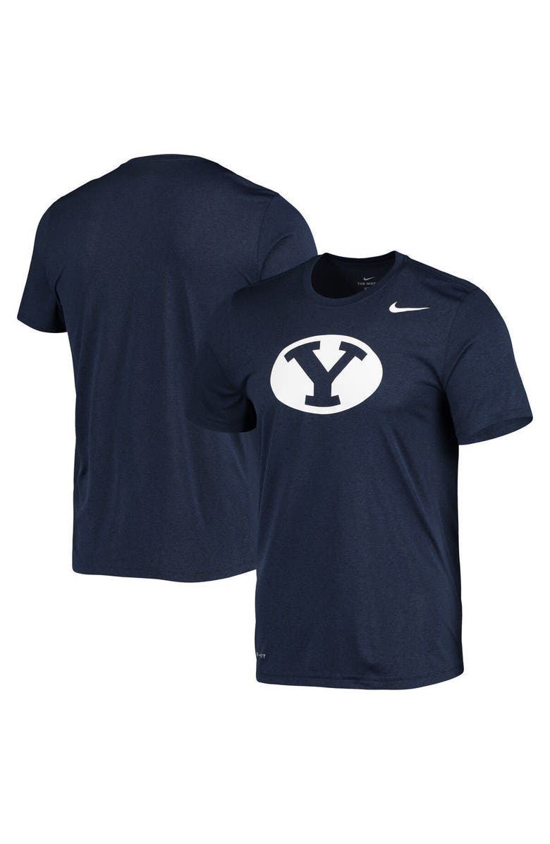 Nike Men's Nike Navy BYU Cougars School Logo Legend Performance T-Shirt, Main, color,