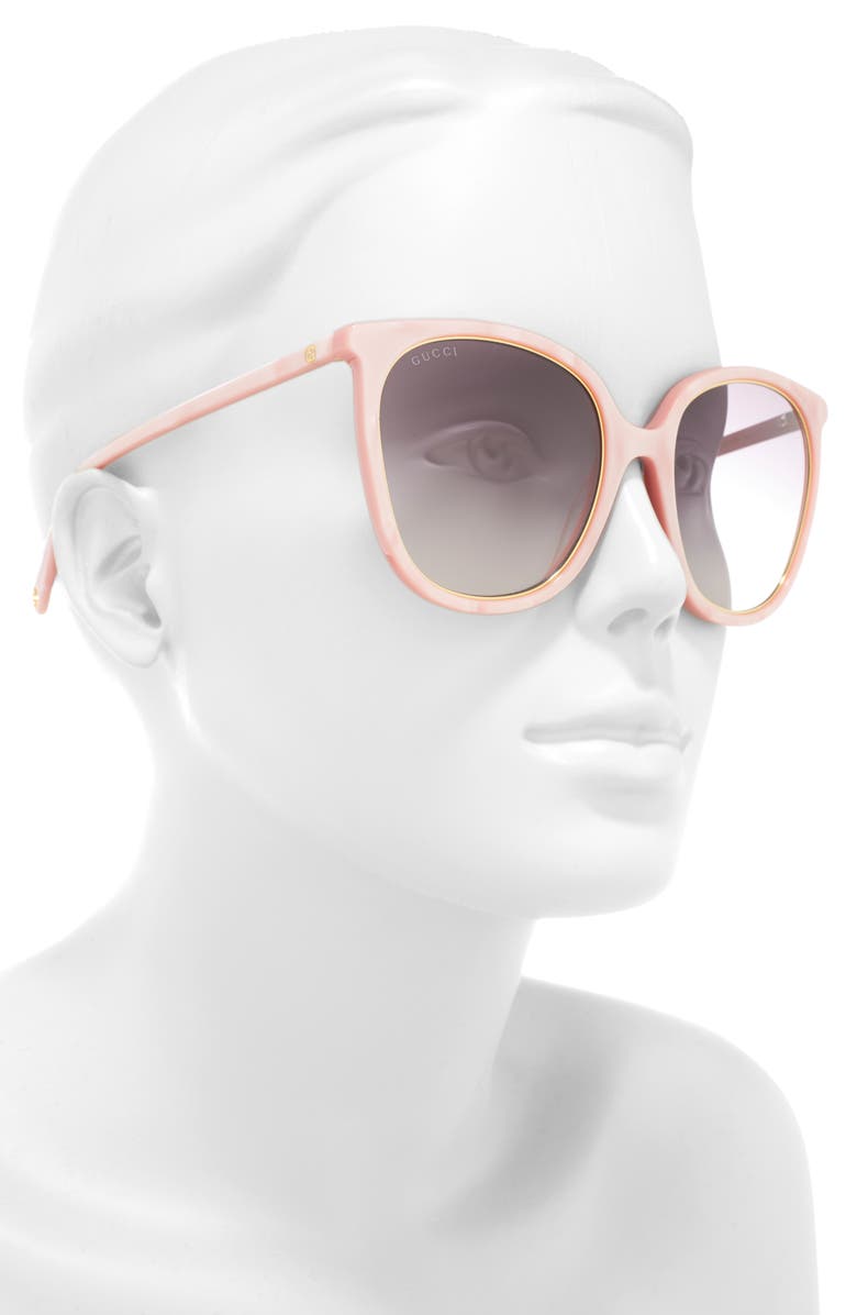 Gucci 56mm Round Sunglasses, Alternate, color,