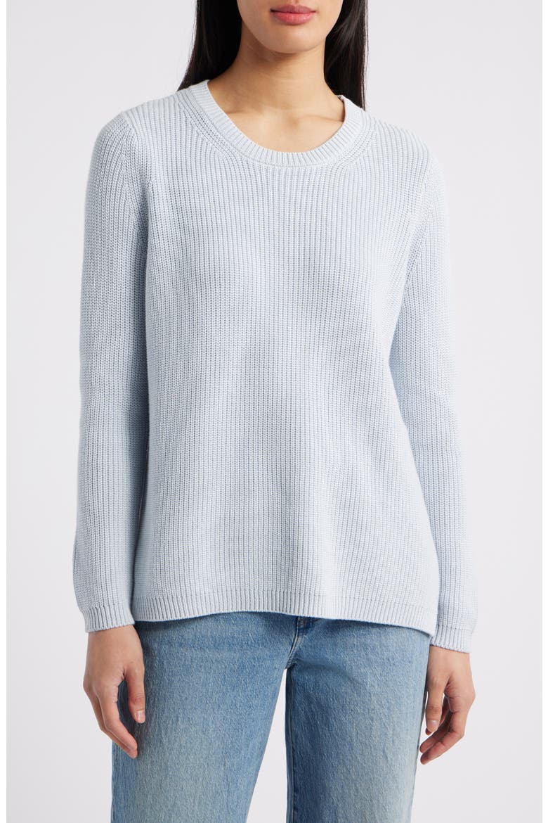 Emma High-Low Sweater, Main, color, ARCTIC ICE
