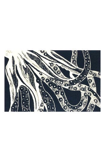 R16 Home Juniper Outline Doormat In Indigo White
