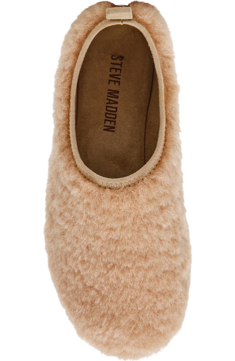 Steve Madden Mino Faux Fur Flat, Alternate, color, Tan Faux Fur