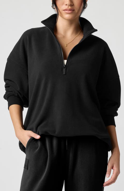 Polar Fleece Quarter Zip Sweatshirt
