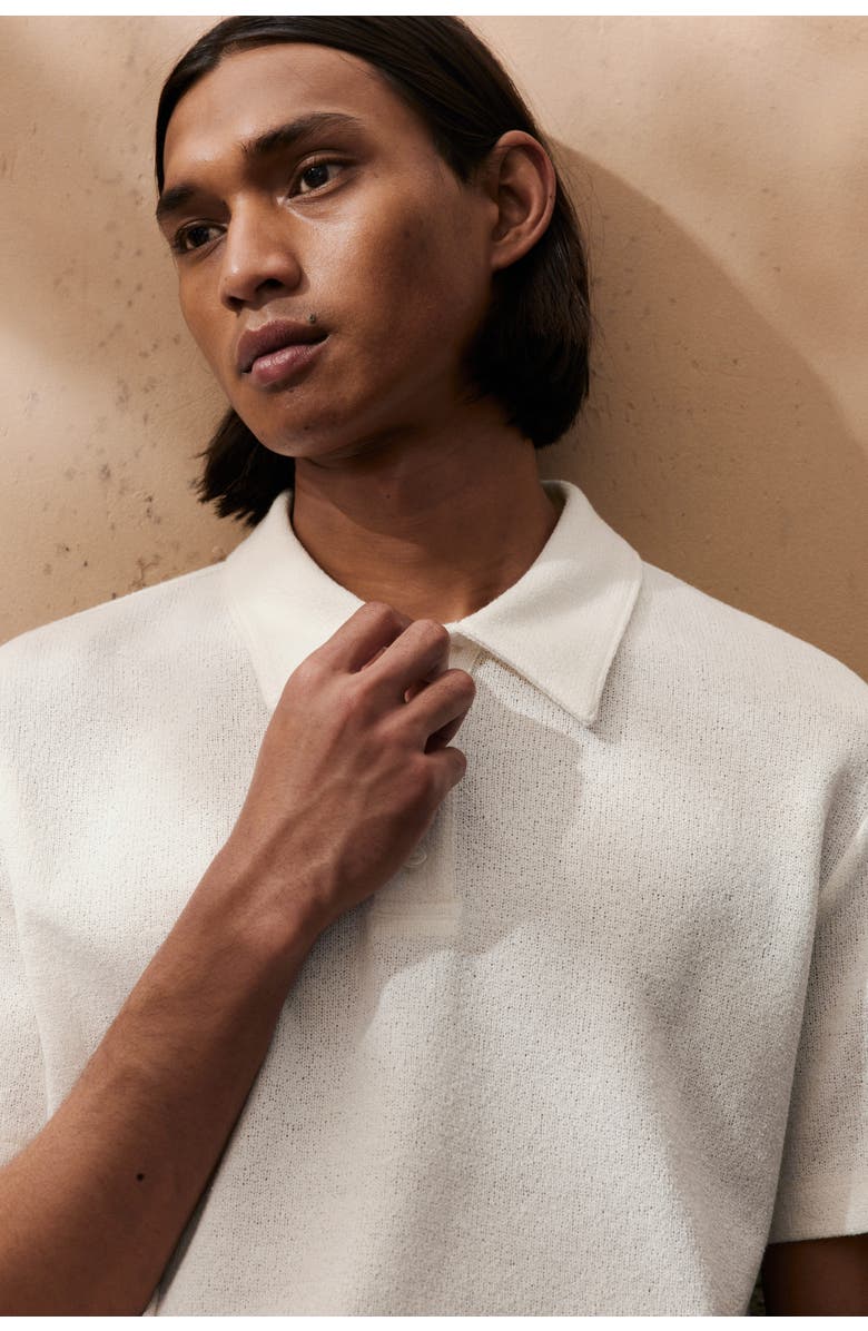 H&M Regular Fit Polo Shirt, Alternate, color, White