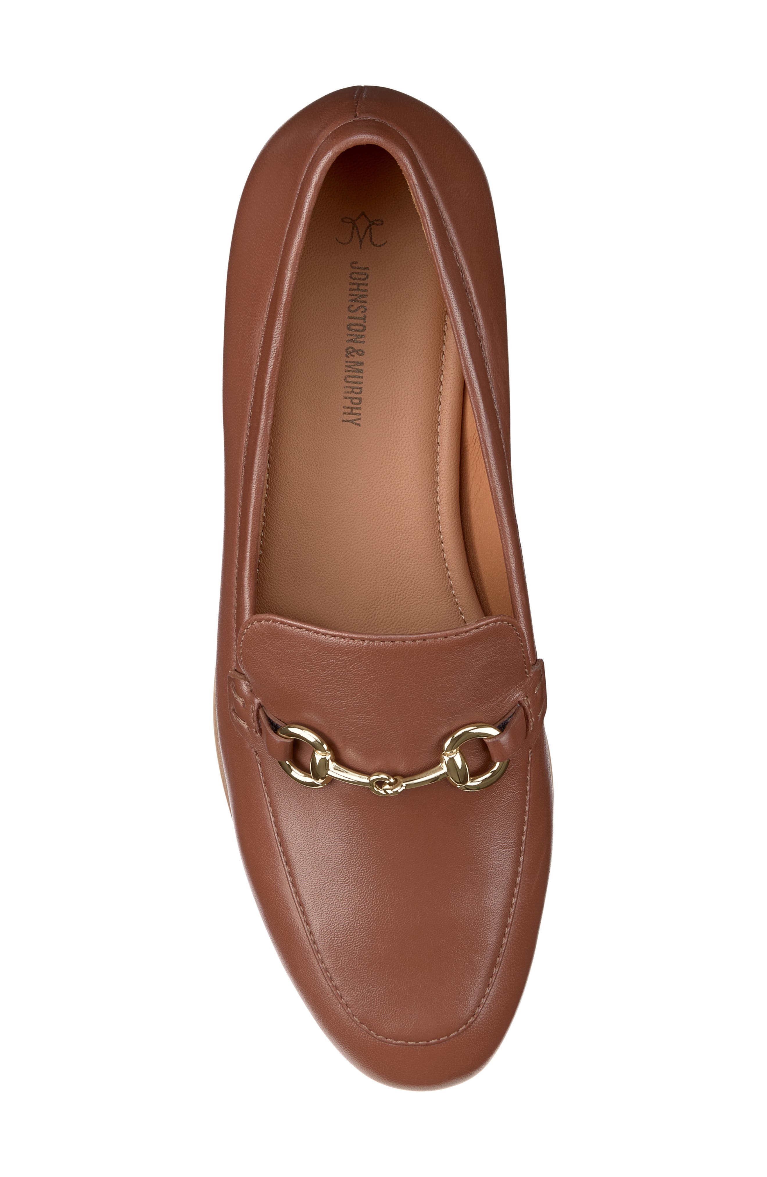 Johnston & Murphy Ali Bit Loafer, Alternate, color, Cognac Glove