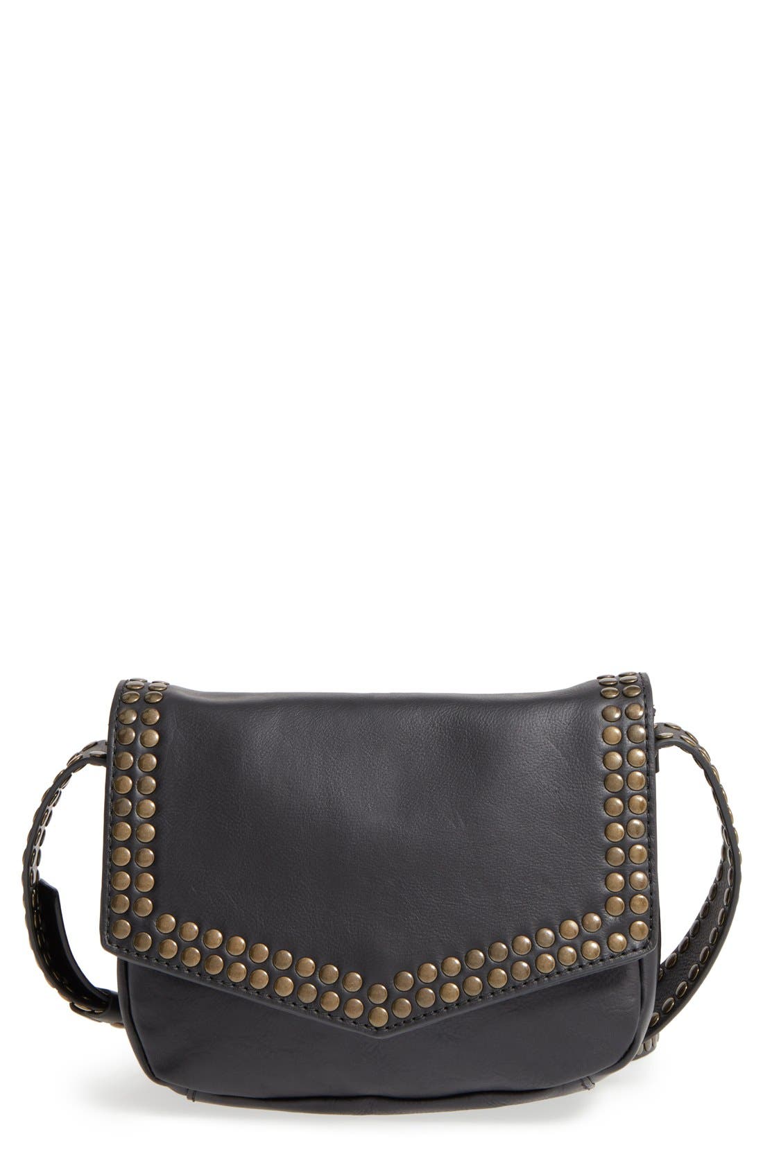 Treasure & Bond Treasure&Bond Studded Leather Crossbody Bag, Main, color, 