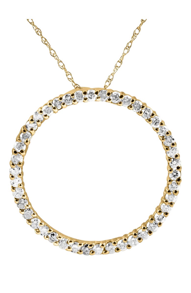Bliss Diamond 1 Ct Real Diamond Circle Of Life Eternity Round Pendant 14K or Gold, Main, color,