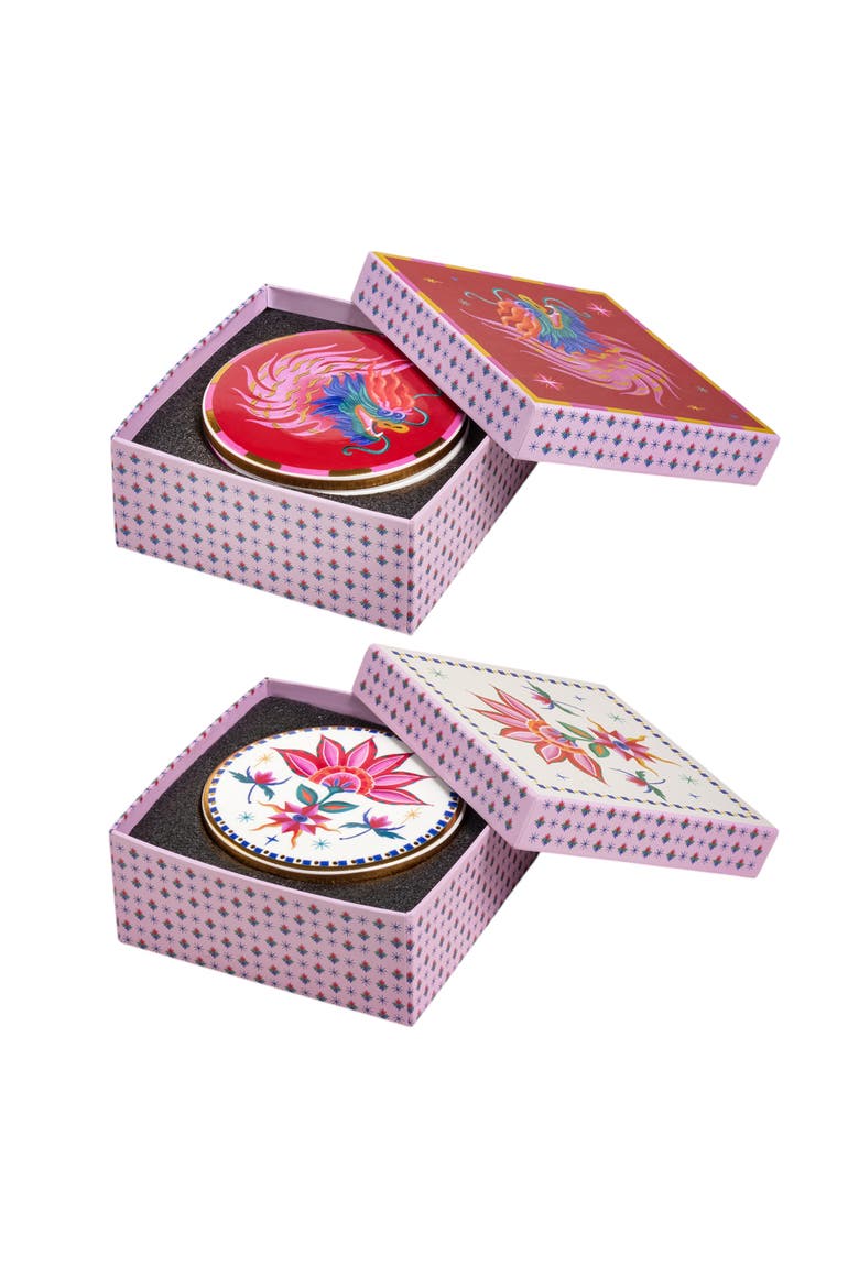 Shekou Porcelain Decorative Object 2 Pcs Box Set, Alternate, color, White