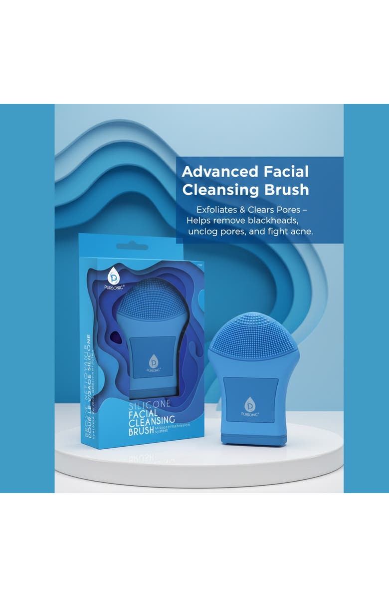 PURSONIC Facial Cleansing Brush Microdermabrasion System Silicone Facial Brush, Alternate, color, 