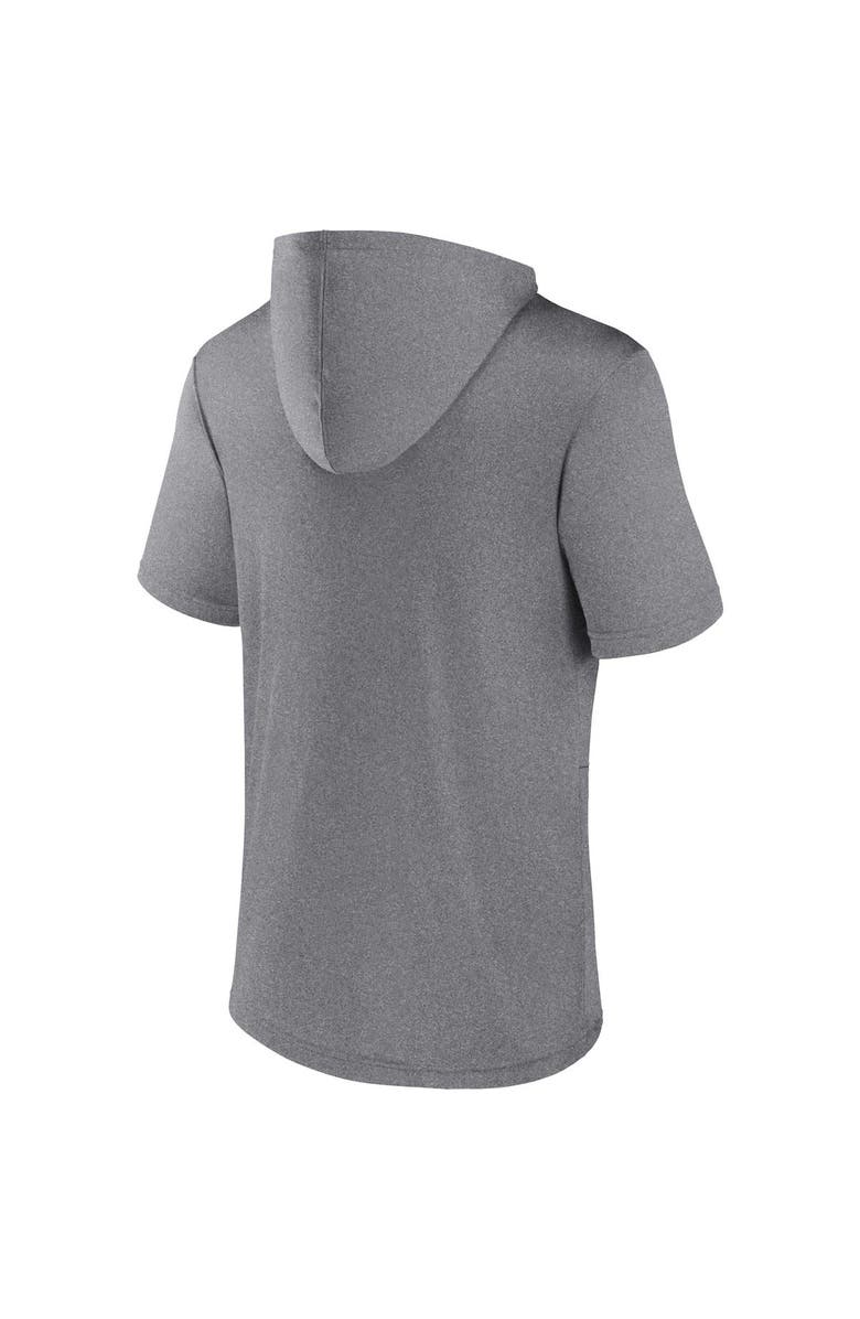 FANATICS Men's Fanatics Branded Heather Gray Oklahoma State Cowboys Modern Stack Hoodie T-Shirt, Alternate, color, Heather Gray