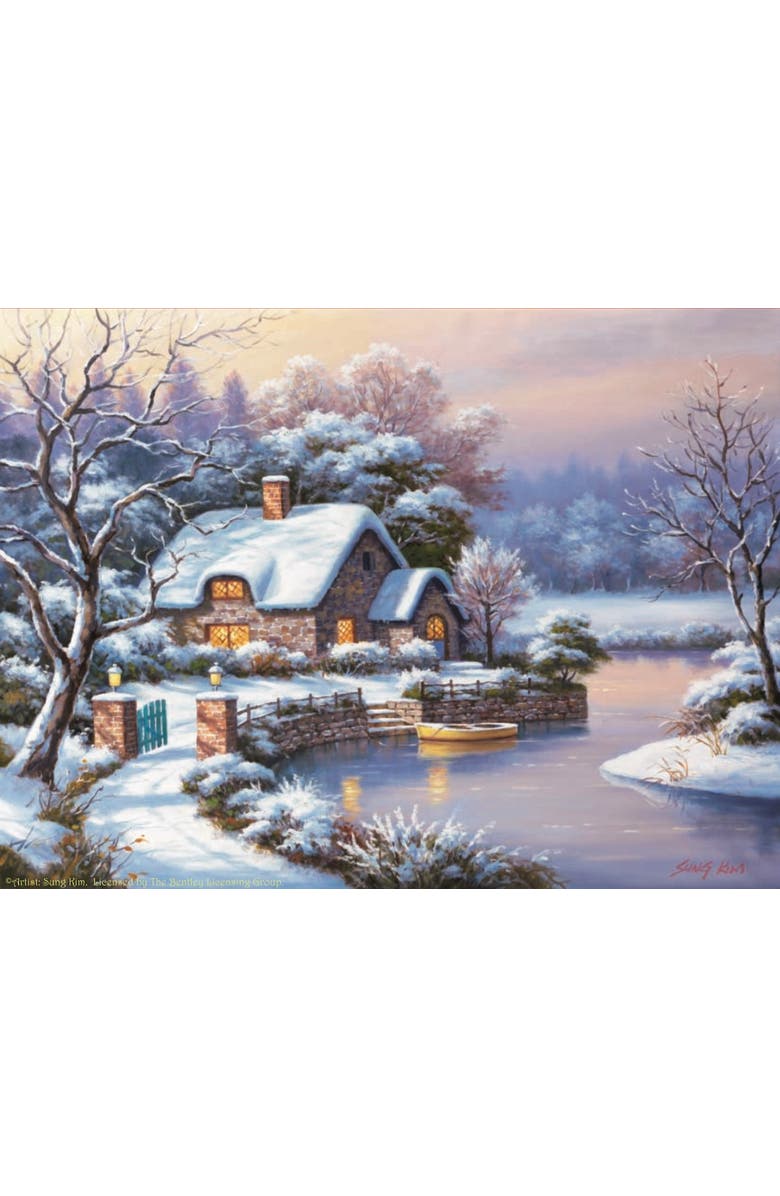 Sunsout Frosty Winter Evening 500 piece Jigsaw Puzzle for Adults, Alternate, color, Multicolor