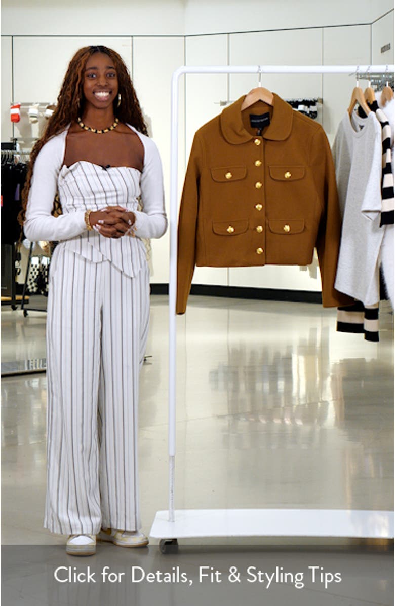 Button Front Crop Blazer, sales video thumbnail