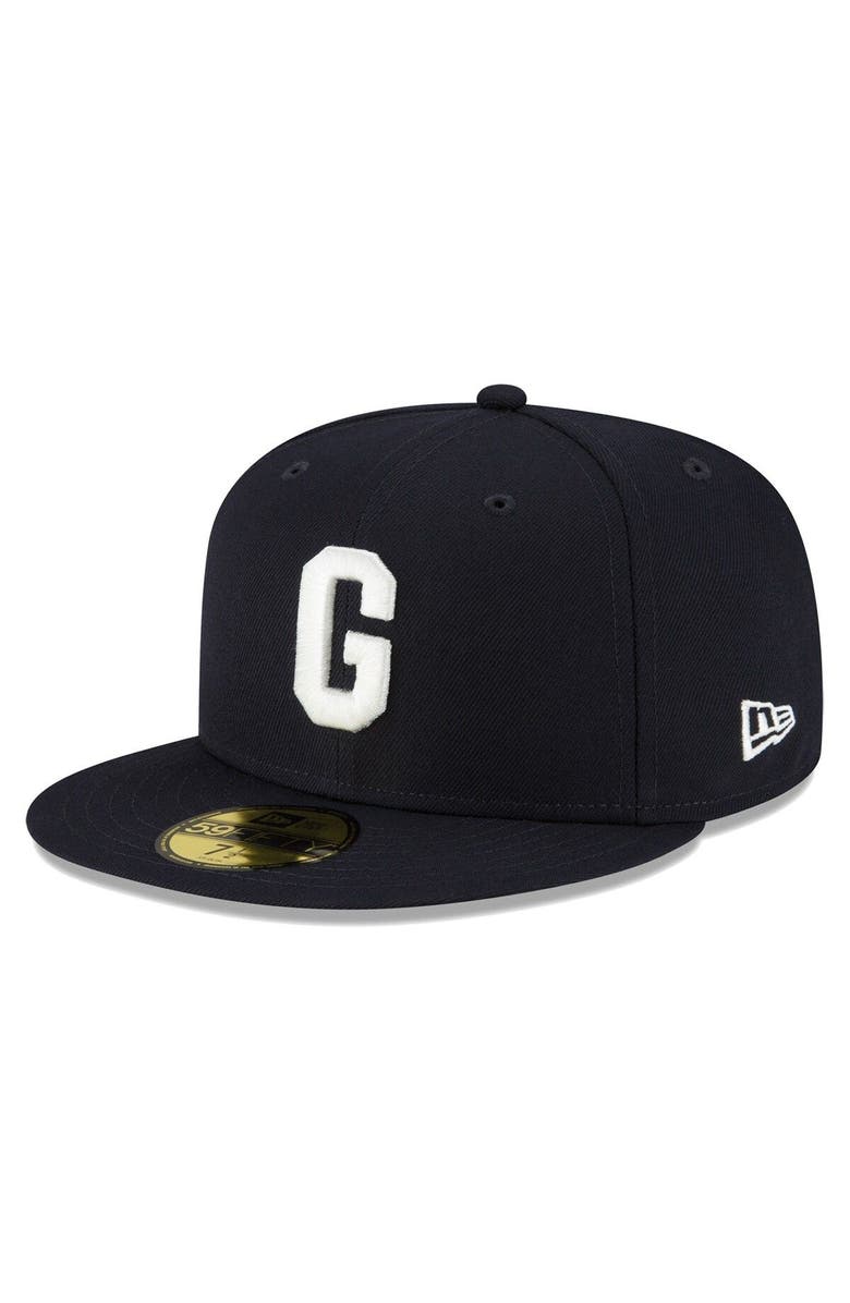 New Era Men's New Era Navy Homestead Grays Turn Back The Clock 59FIFTY Fitted Hat, Main, color, Navy