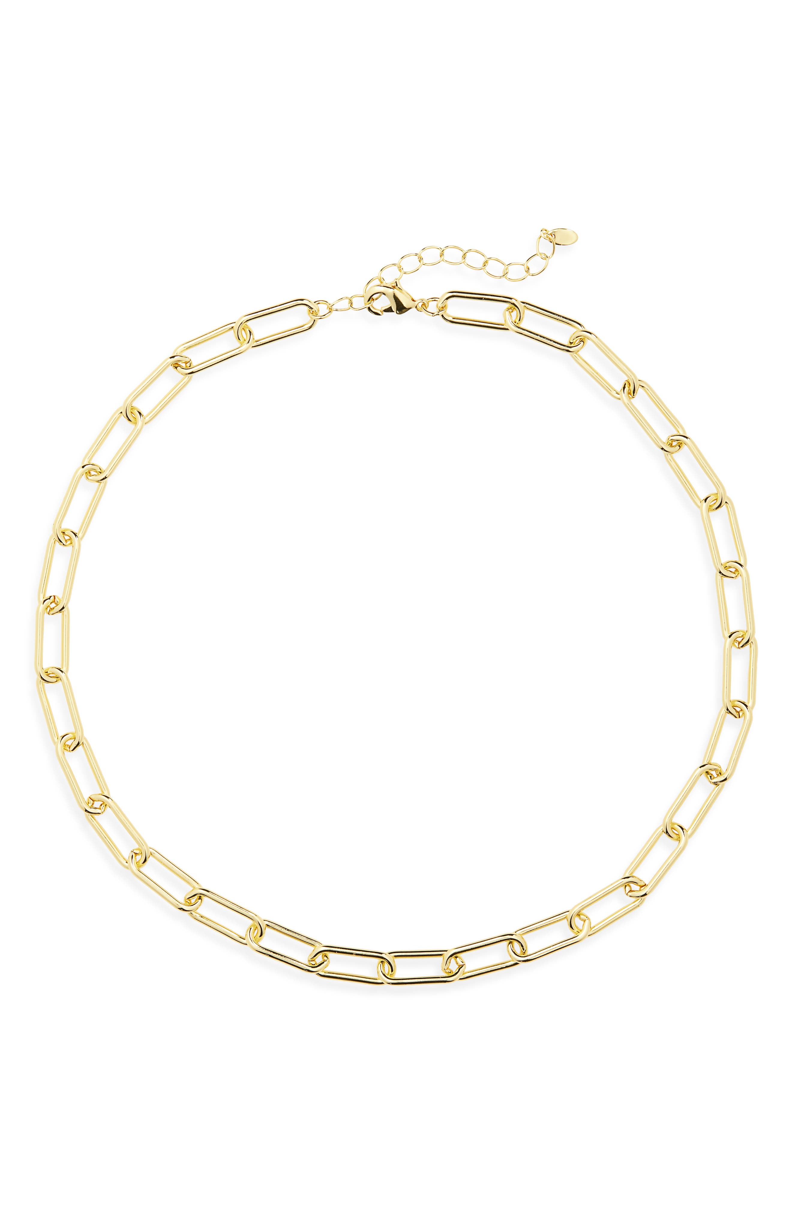 ARGENTO VIVO Oval Paperclip Chain Necklace