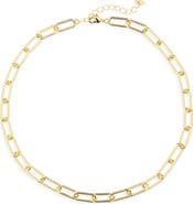 ARGENTO VIVO Oval Paperclip Chain Necklace