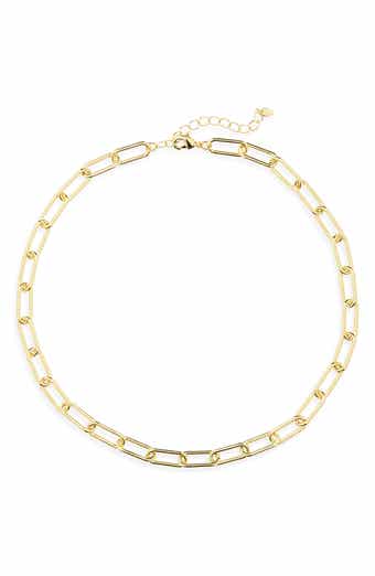 ARGENTO VIVO Oval Paperclip Chain Necklace
