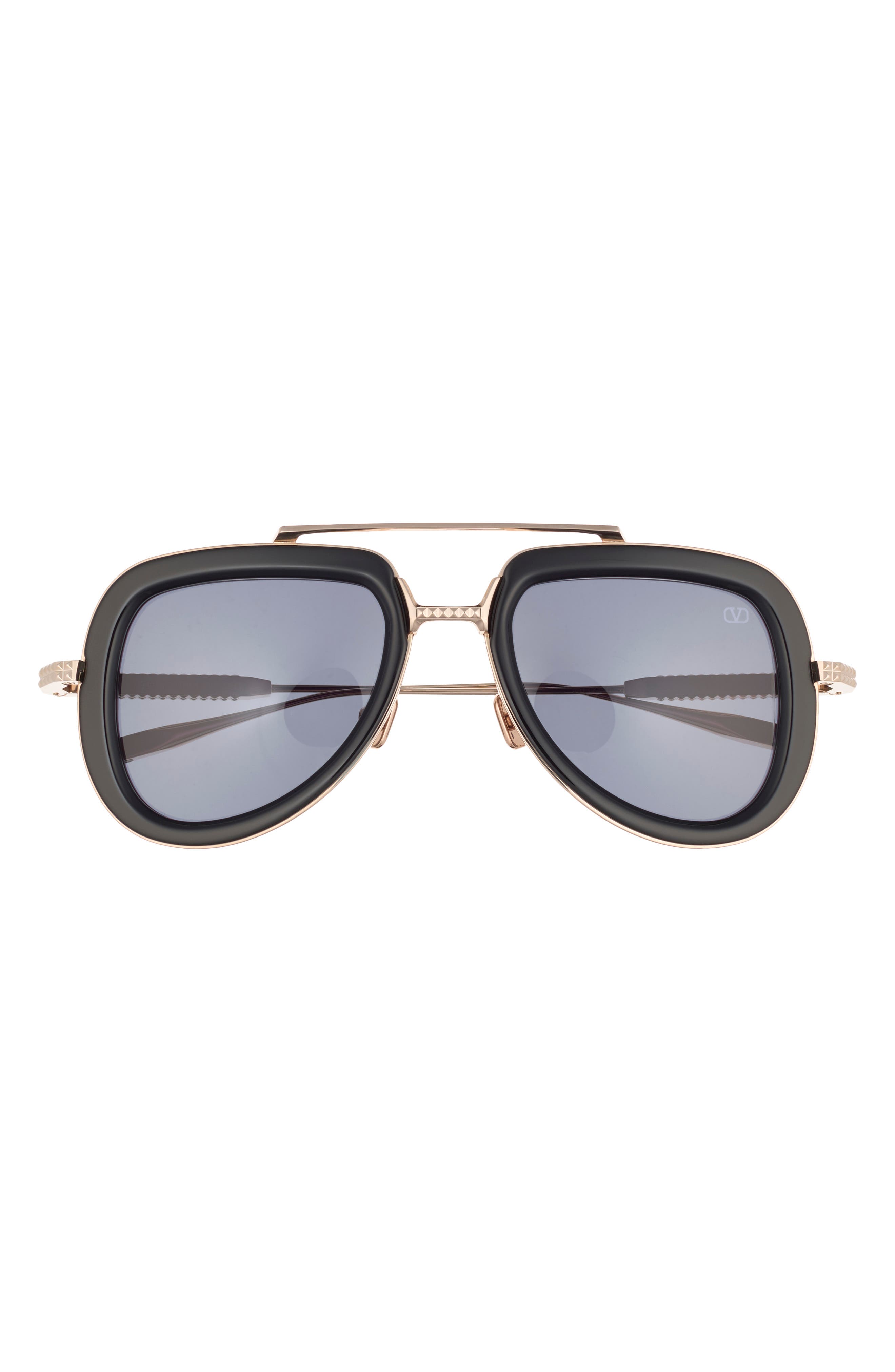 Valentino 50mm Aviator Sunglasses