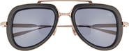 Valentino 50mm Aviator Sunglasses