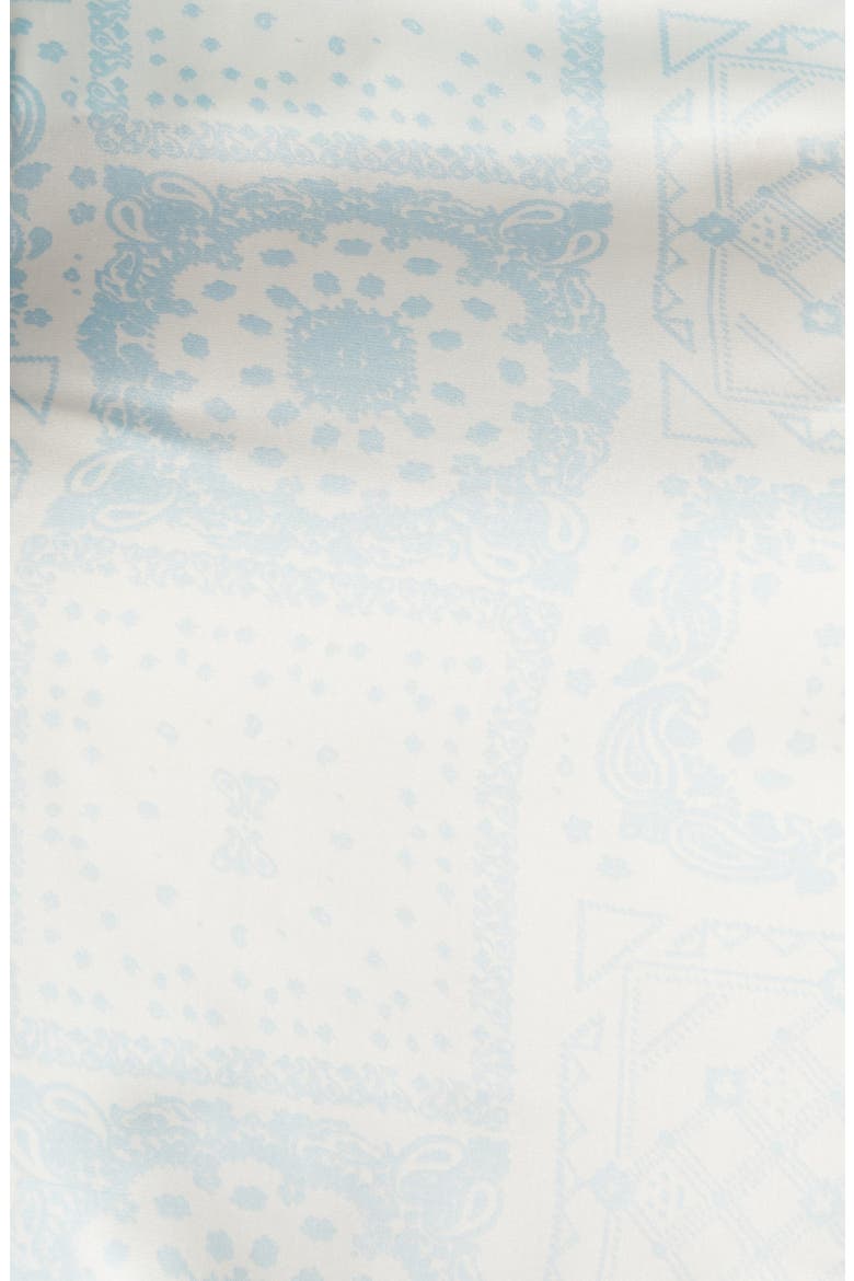 Handkerchief Crop Top, Alternate, color, IVORY- BLUE BANDANAMIX