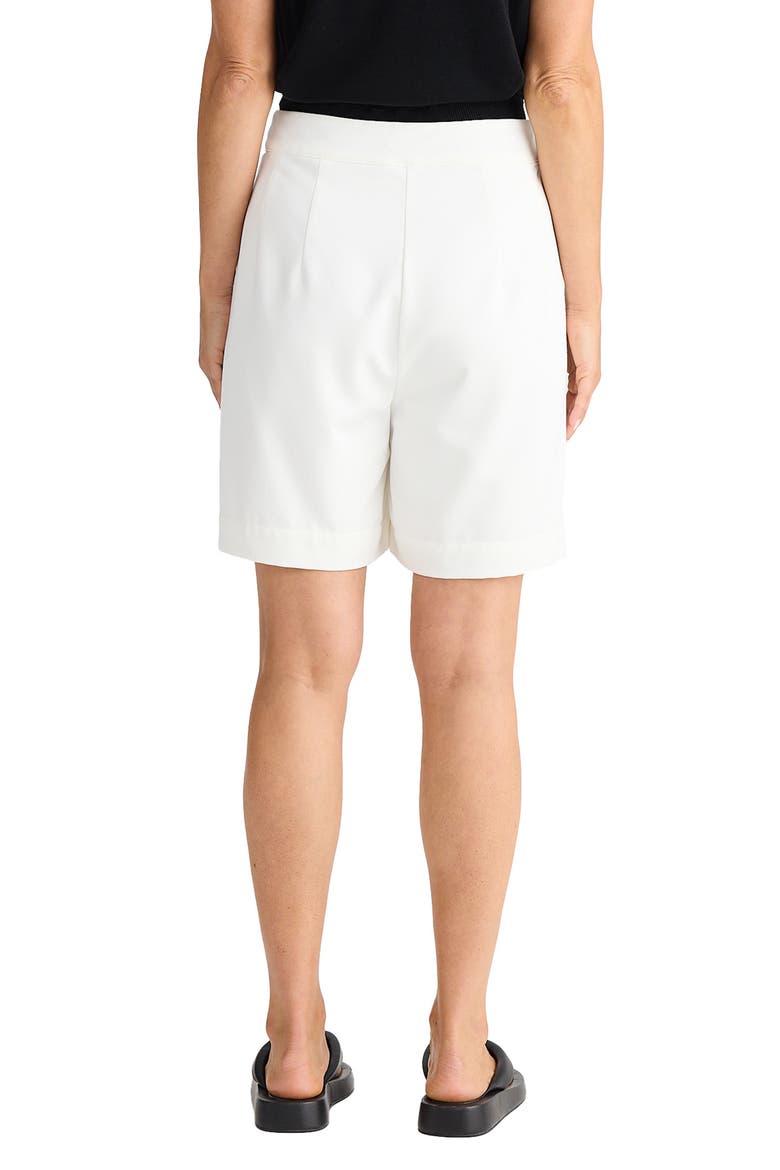 Origami High Waist Shorts, Alternate, color, WHITE