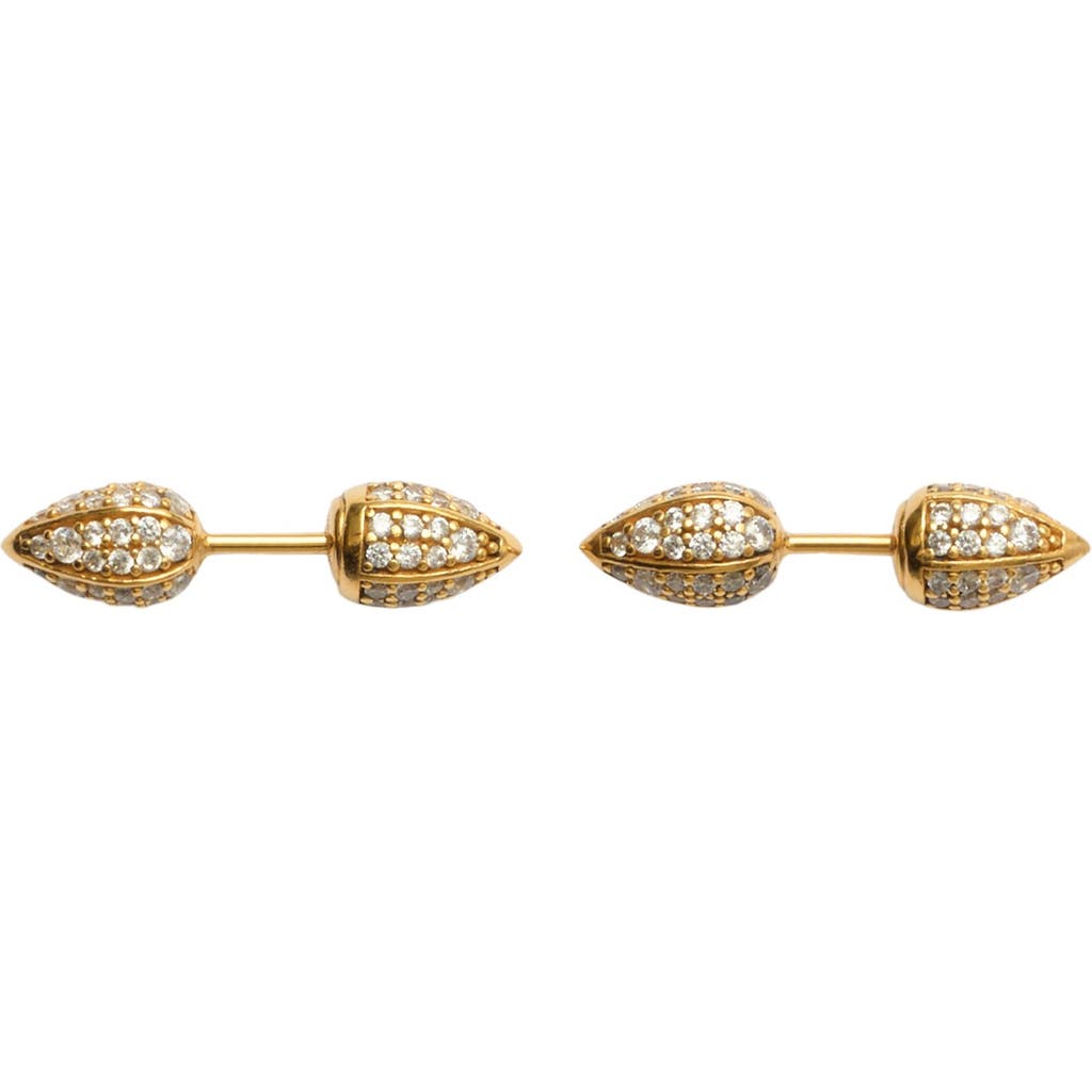 Burberry Small Size With Earrings In Gold/clear