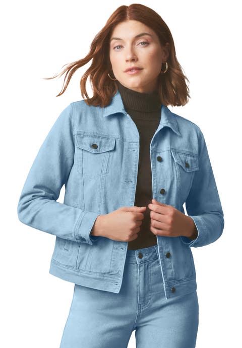 Classic Cotton Denim Jacket (Plus)