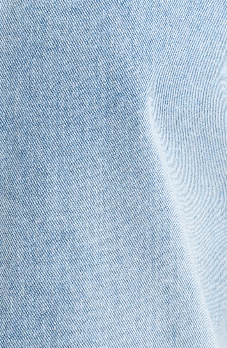 PTCL Faux Pearl Denim Crop Jacket, Alternate, color,