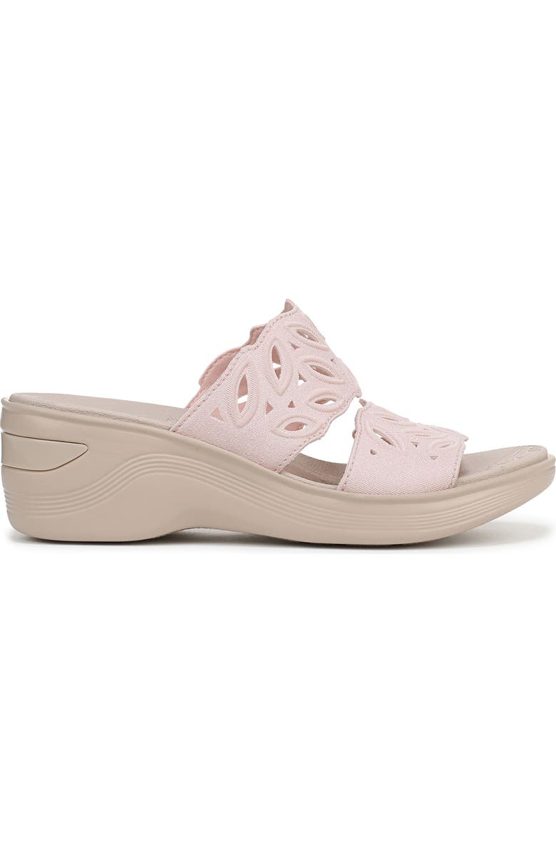 LifeStride Delight Platform Wedge Slide Sandal, Alternate, color, White