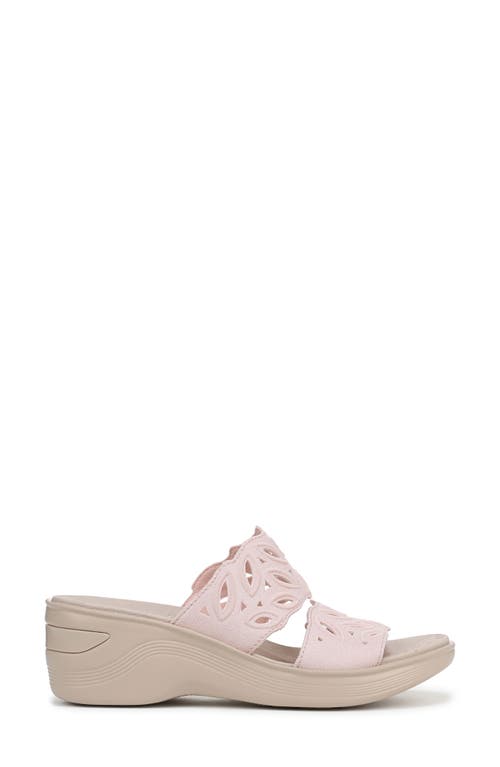 Lifestride Delight Platform Wedge Slide Sandal In Pink